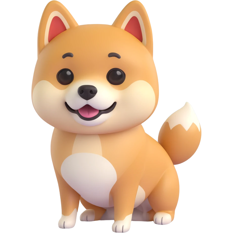 shiba inu, malnutritioned emoji