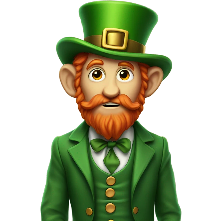 Leprechaun being anxious  emoji
