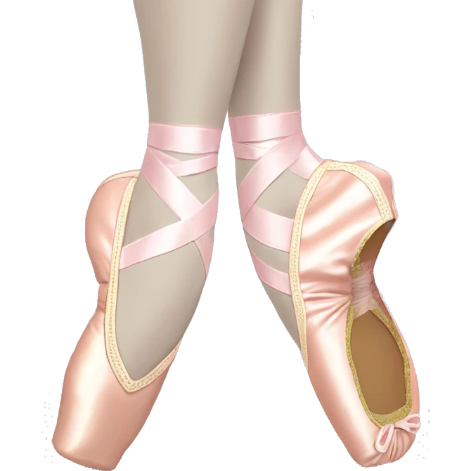Ballet pointe shoes ￼ emoji