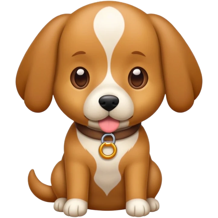 Cachorro salsicha com laço  emoji