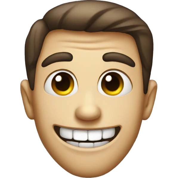 creepy smile emoji