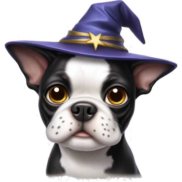 Boston terrier wizard  emoji