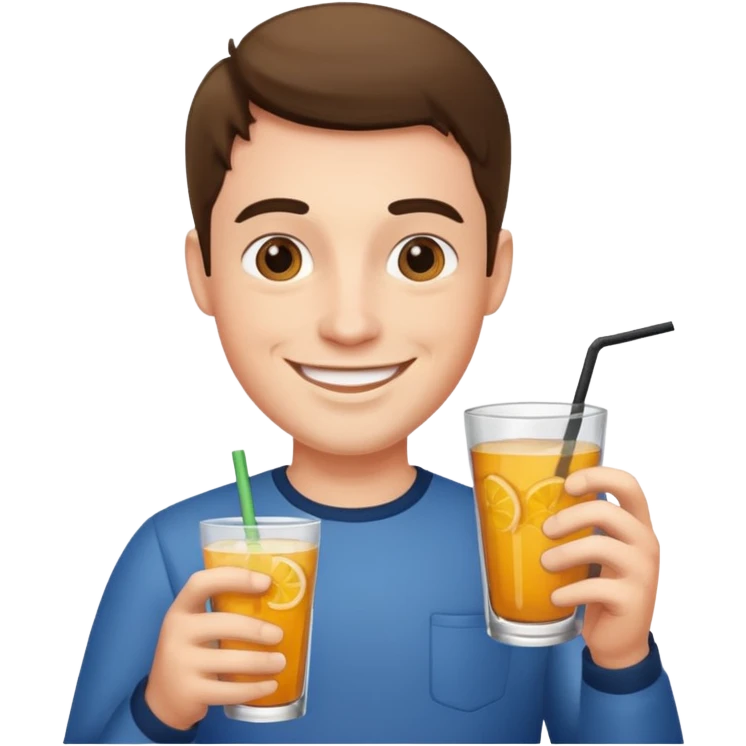 man with drink  emoji