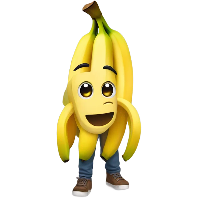 Banana with a beanie  emoji