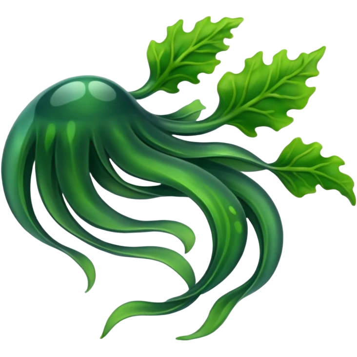 Seaweed in sea emoji
