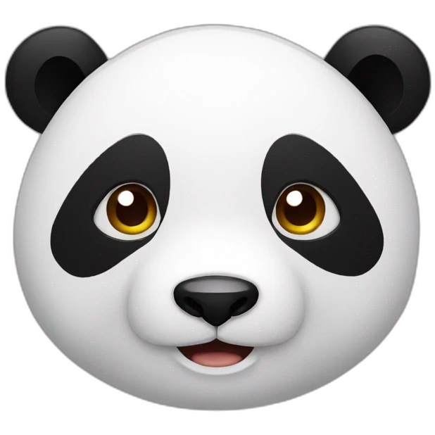 Christmas-panda-face emoji