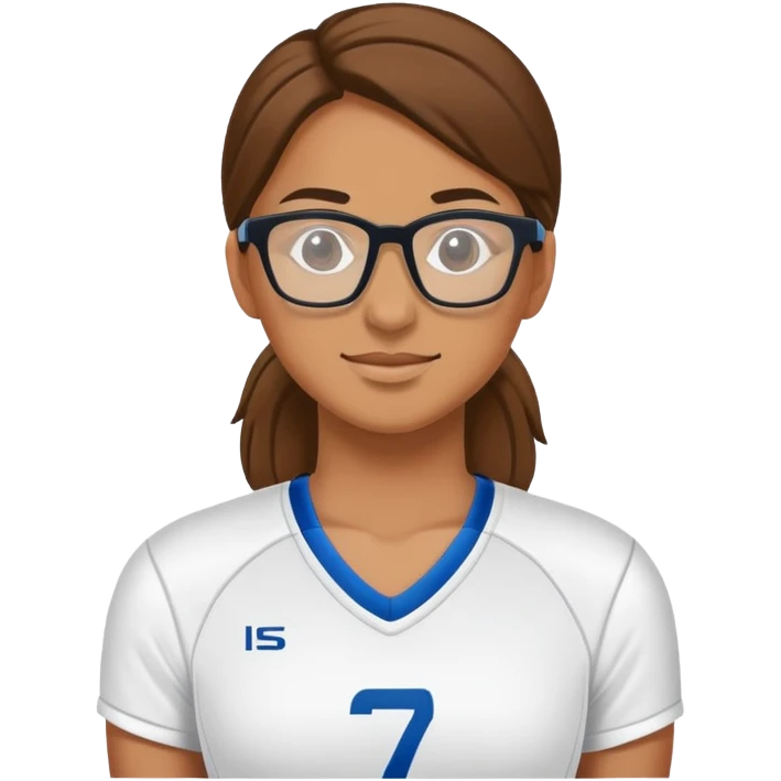 volleyball player with glasses emoji