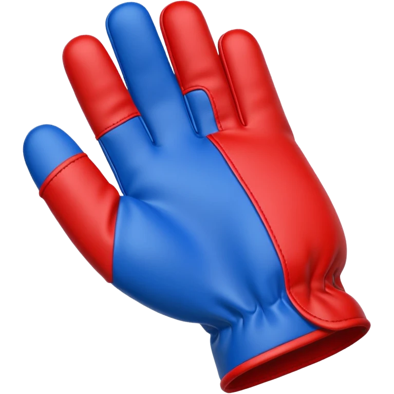  #1 glove first finger up arm   in blue (#00A3E0) and red (#F9423A)  emoji