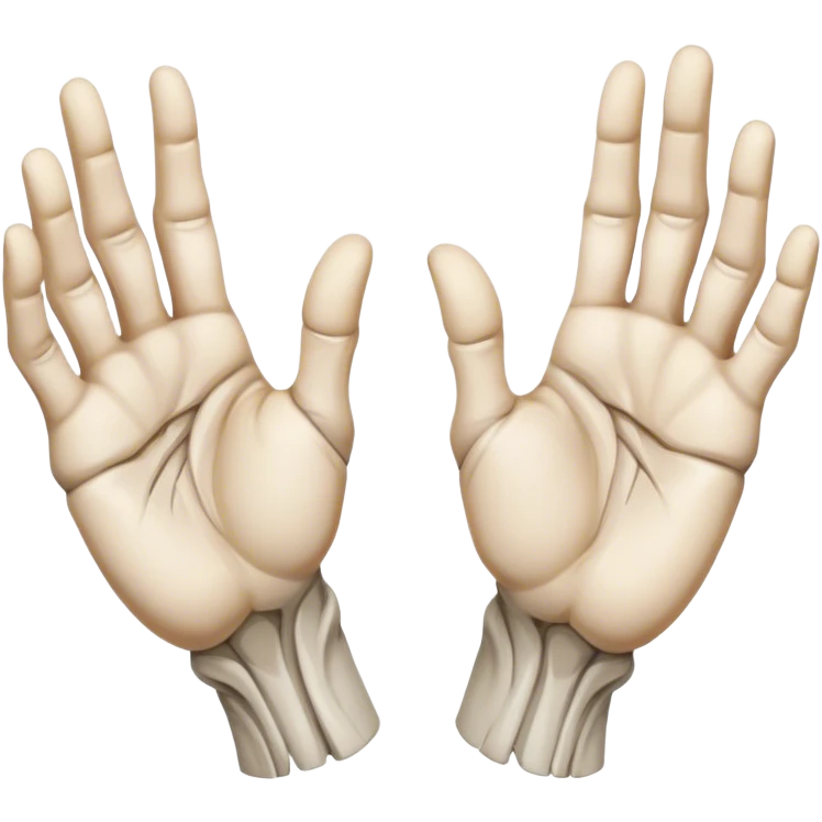 Michelangelo hands emoji