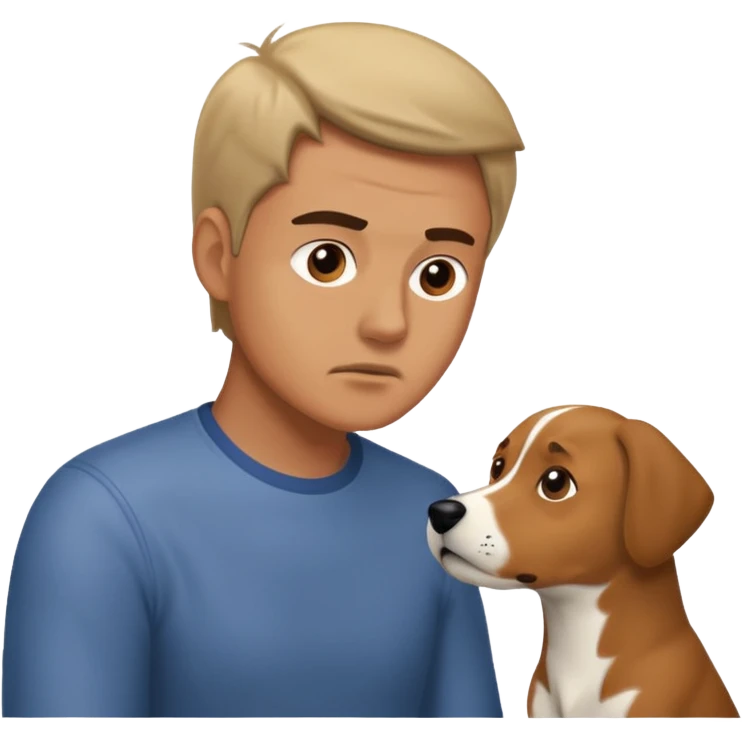 dog fighting man emoji