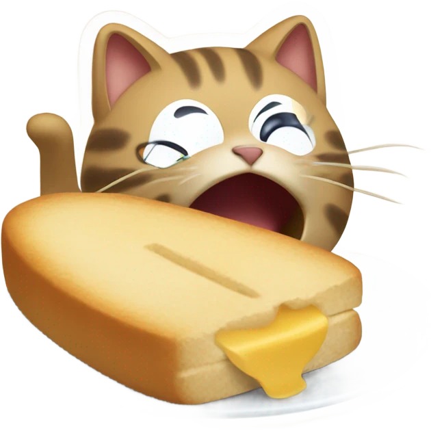Chat qui mange  emoji
