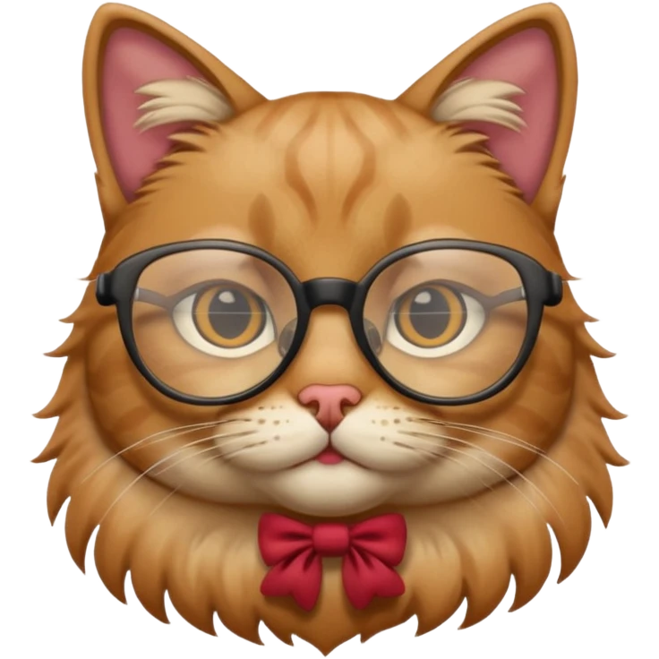 a cat with glasses emoji