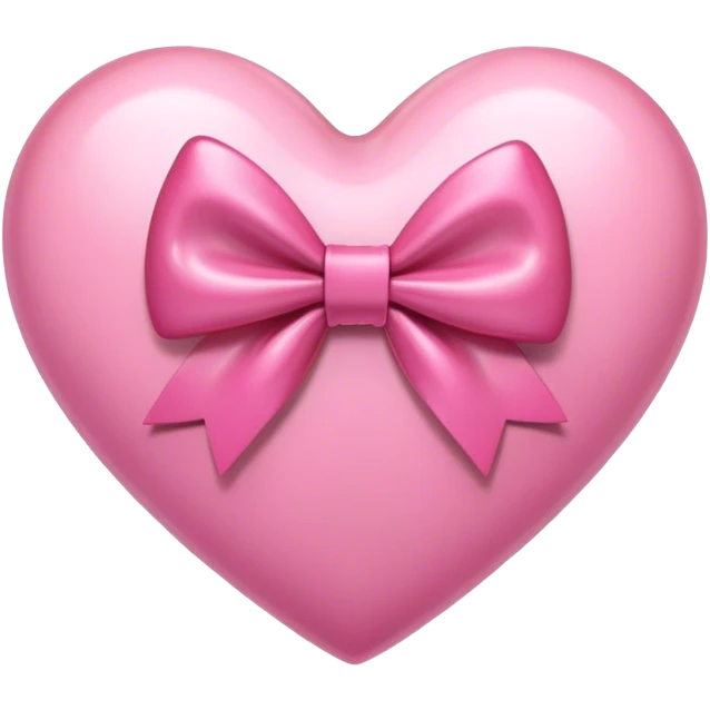 Pink heart with a bow emoji