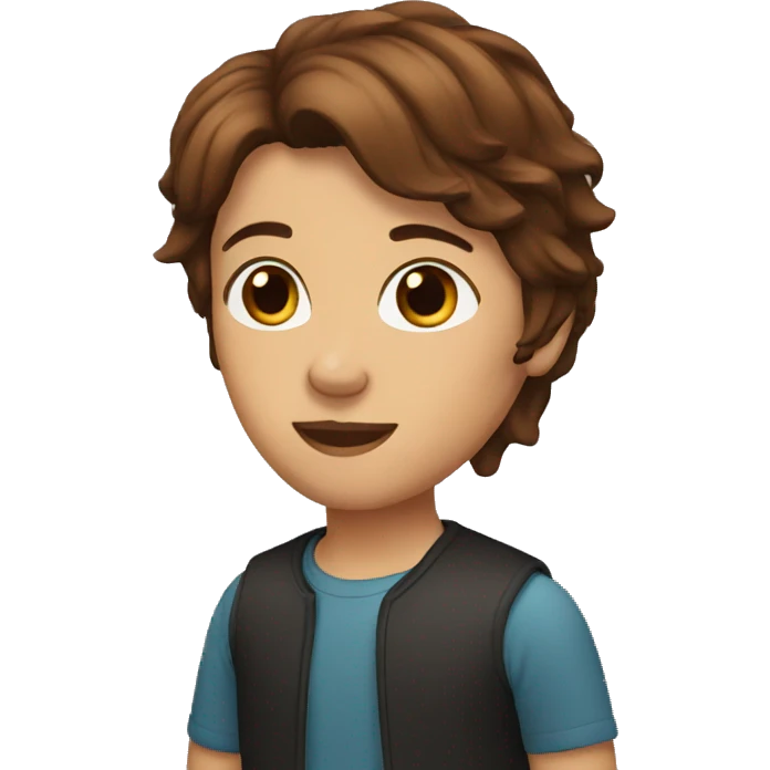 brown hair emoji