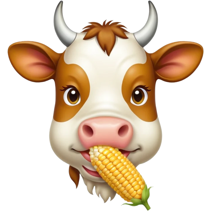 Cow & corn  emoji