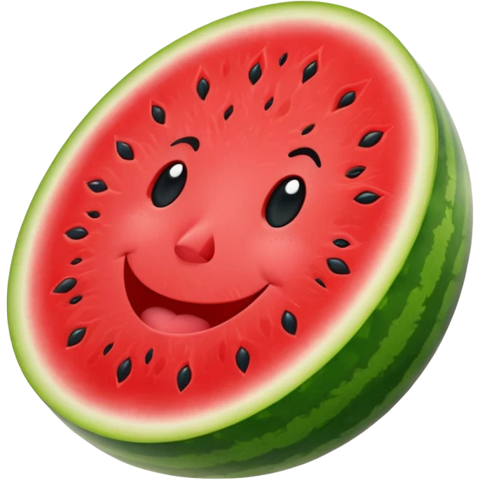 watermelon smile hAlf slice emoji