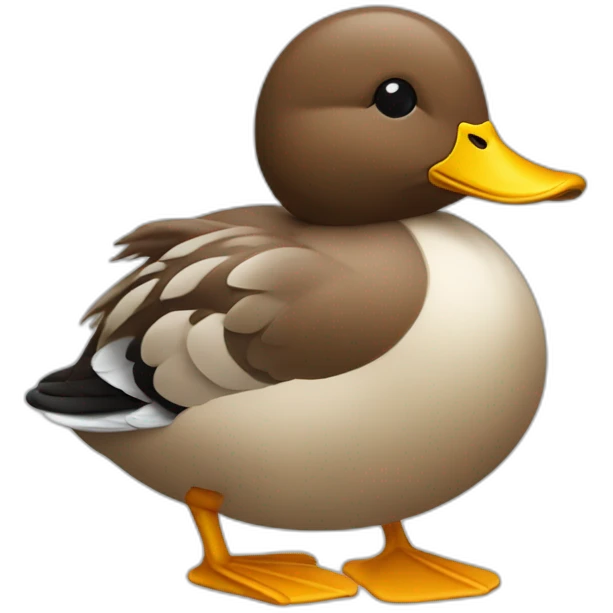 un canard qui boies un café emoji