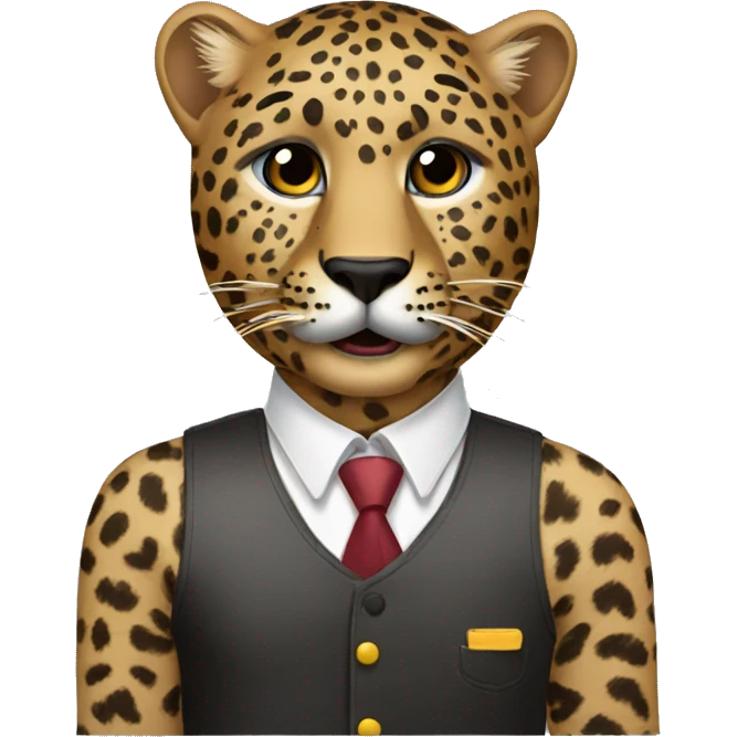Leopard barber emoji
