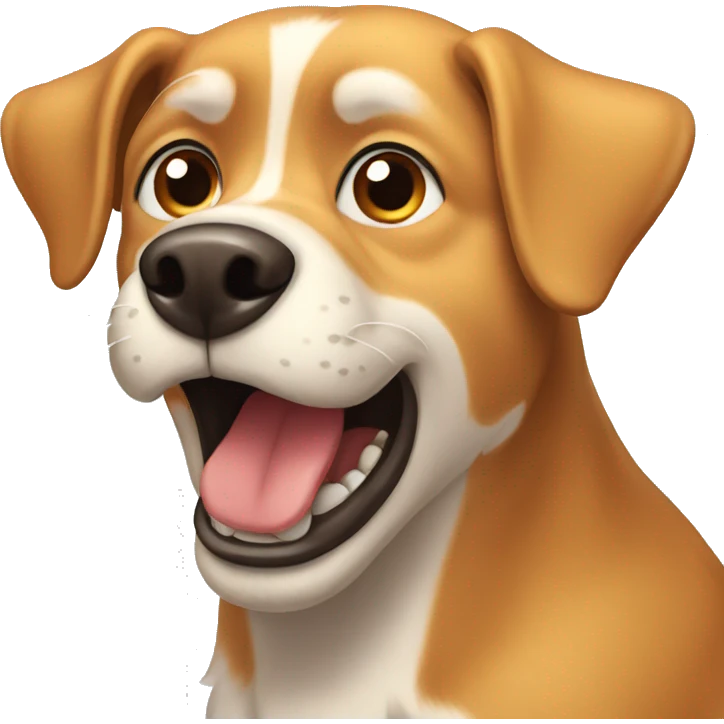 animated barking dog emoji