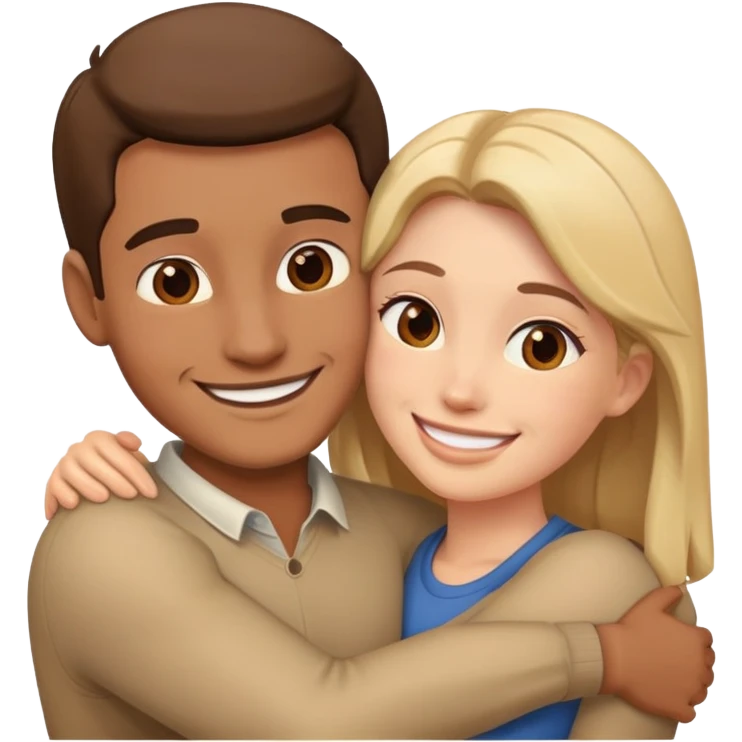 🤵🏼🤵🏻‍♀️hugging pay attention to the details emoji