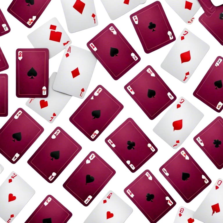 burgundy cards emoji