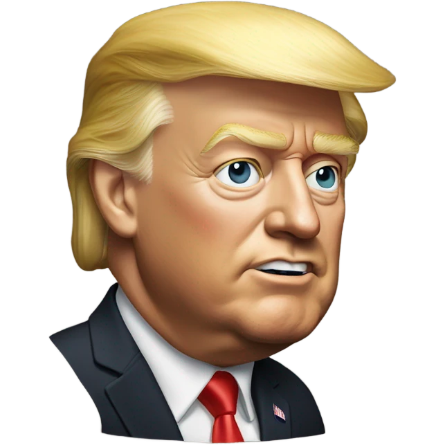 Trump photorealistic emoji