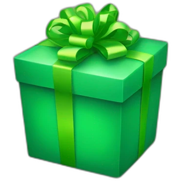 green gift emoji