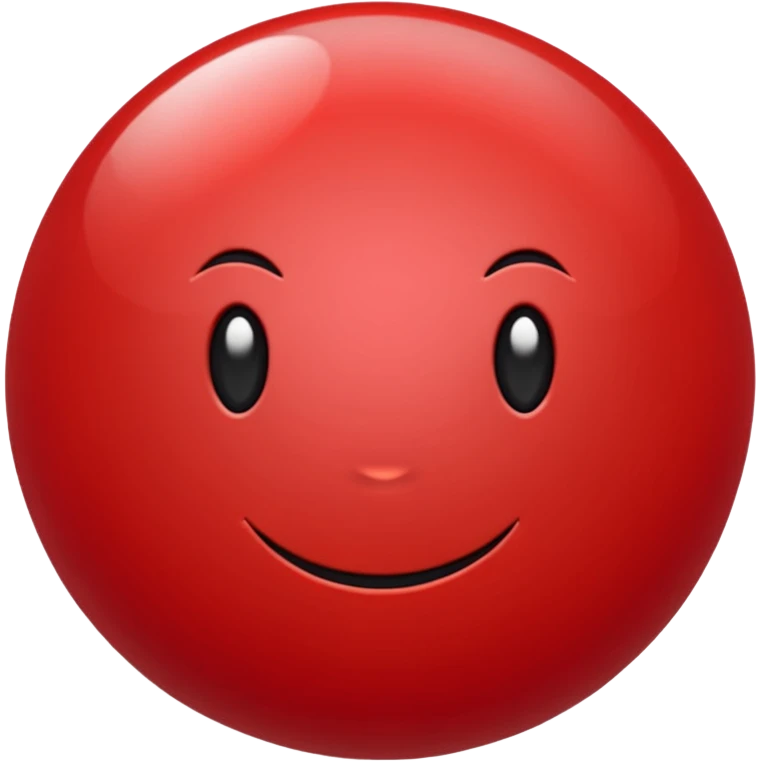 crimson-red sphere emoji