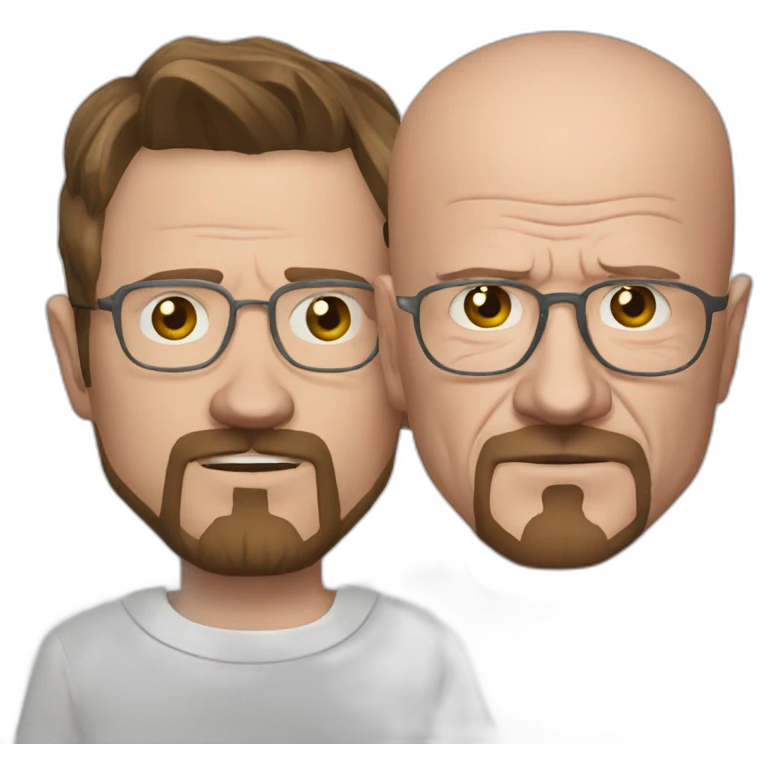 Aaron Paul with Walter white emoji