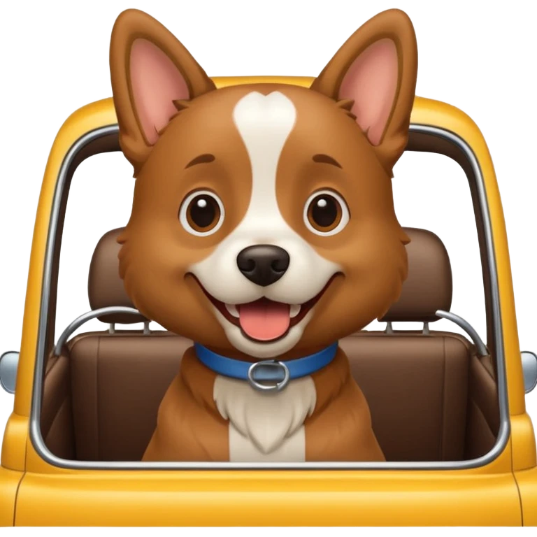 dog in car emoji