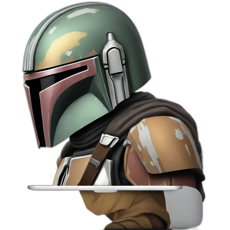 mandalorian-using-macbook emoji