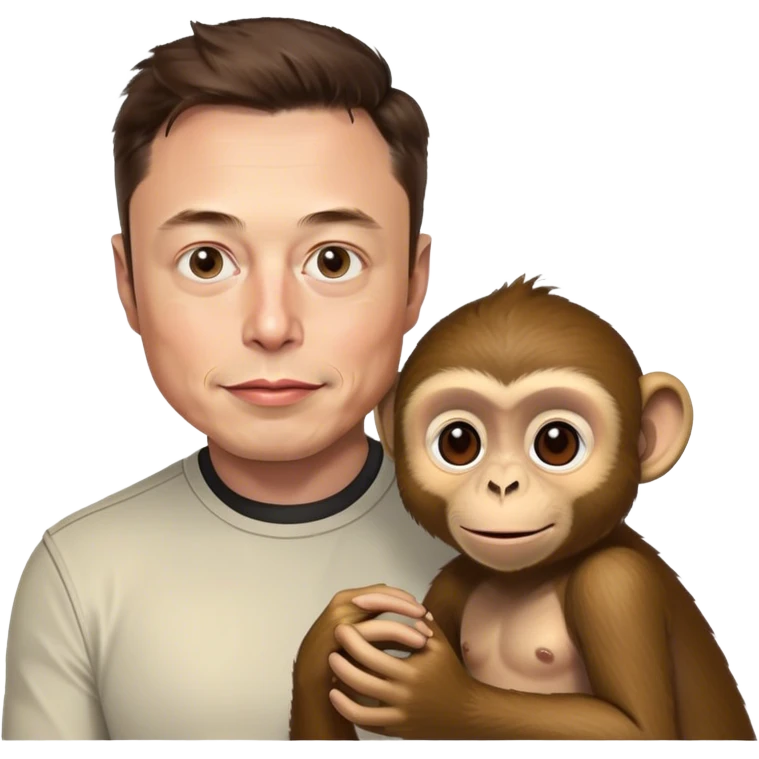 Elon musk monkey emoji