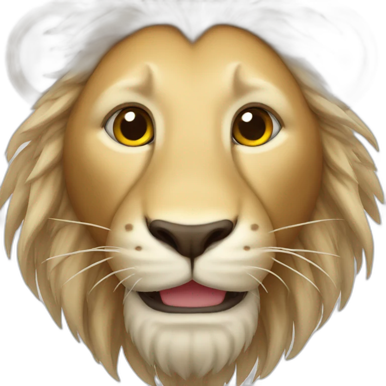 Happy lion emoji