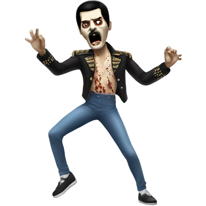 freddie mercury zombie dancing emoji