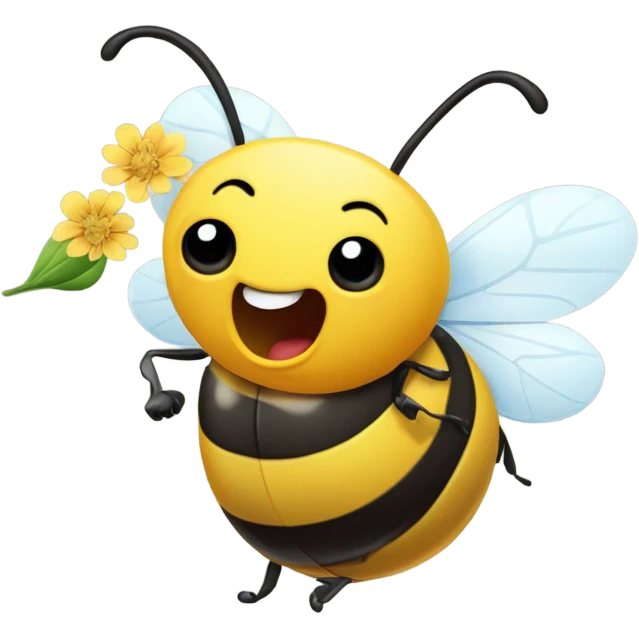 Bee getting drunk  emoji