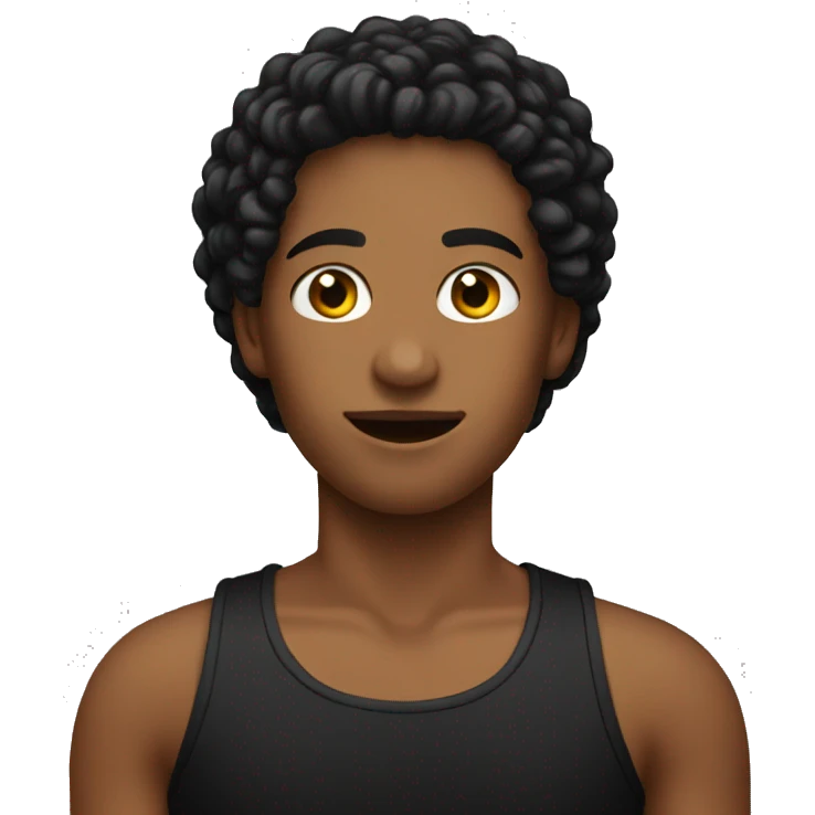 Black tank top emoji