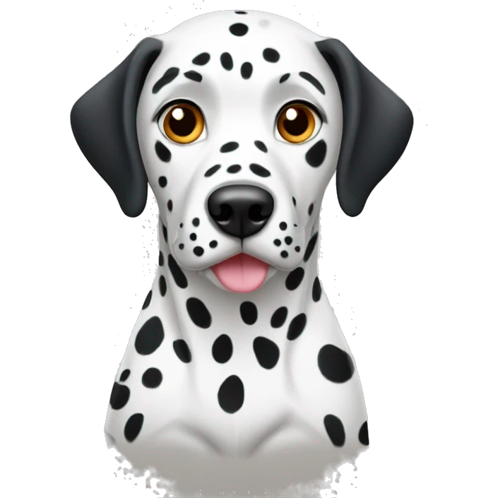 Dalmatian in plain emoji