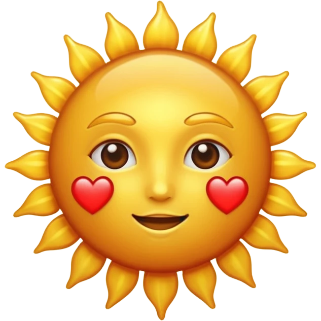 Sun heart emoji