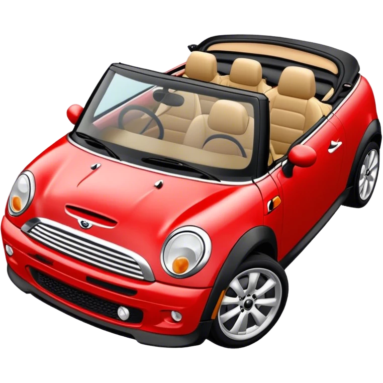 red mini cooper convertible emoji