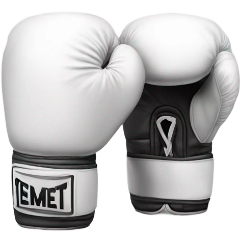 White boxing gloves emoji