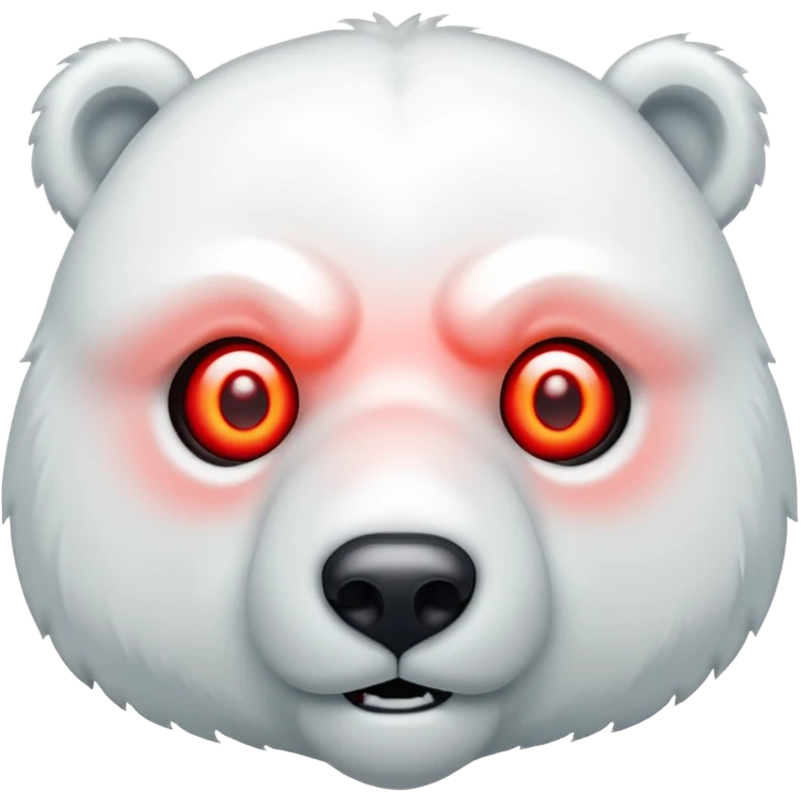 A different, creepy polar bear emoji that can be copied emoji