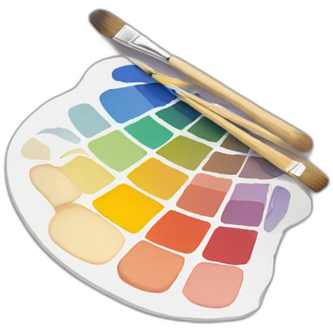 paint palette emoji