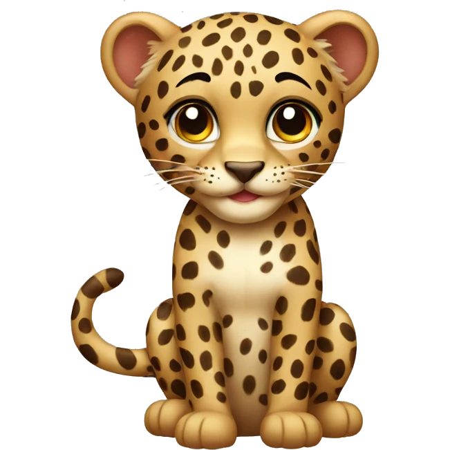 cute leopard emoji