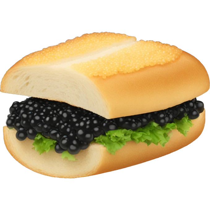 Caviar sandwich emoji