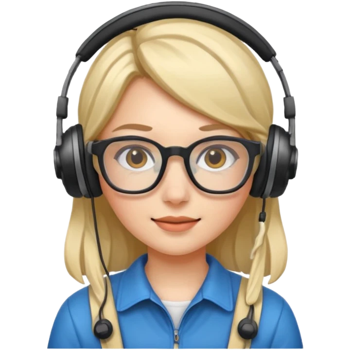 gamer girl with glasses emoji