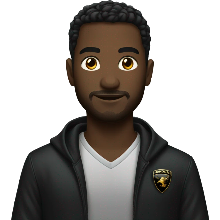 Black Lamborghini emoji