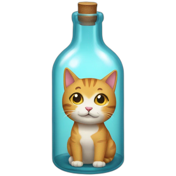 Cat in the bottle emoji