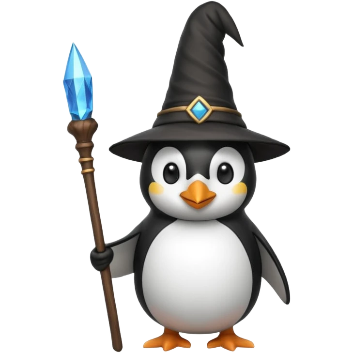 Penguin Wizard emoji