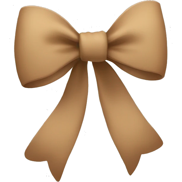 Light Brown bow  emoji