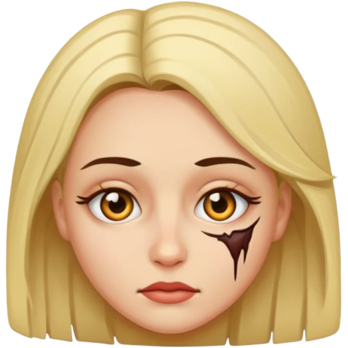 Women with one eyed emoji